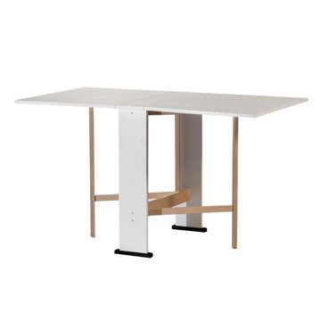 Mati Platzsparender klappbarer weißer Konsolentisch 21x74x78H
