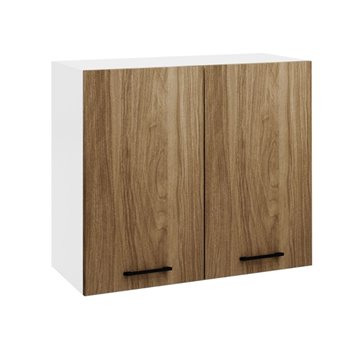 Flügeltüriger Küchenhängeschrank 80x32x72H Farbe Walnuss natur