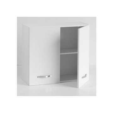 Küchenoberschrank mit 2 Türen in Nussbaum antik 80x72H cm