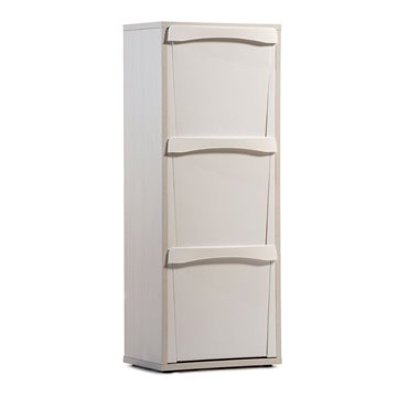 Abfallbehälterschrank Helena Ulme 40x25x102H - Eleganz und Funktionalität für die getrennte Sammlung