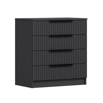 Kale anthrazit Effekt 4-Schubladen-Kommode 72x42x77H