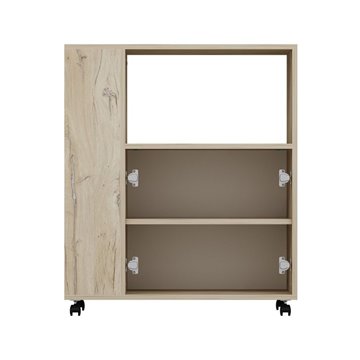 Eleganter und funktioneller Mehrzweckschrank Eiche und Weiß Monni 82x45x95H - Bestellen und Gestalten