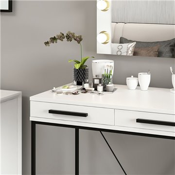 Sane weißer Schminkunterschrank 90x45x80H: Eleganz und Funktionalität für Ihre Schönheitsecke