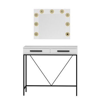 Sane weißer Schminkunterschrank 90x45x80H: Eleganz und Funktionalität für Ihre Schönheitsecke
