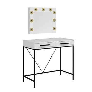 Sane weißer Schminkunterschrank 90x45x80H: Eleganz und Funktionalität für Ihre Schönheitsecke