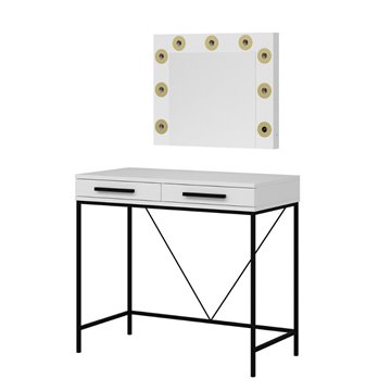 Sane weißer Schminkunterschrank 90x45x80H: Eleganz und Funktionalität für Ihre Schönheitsecke