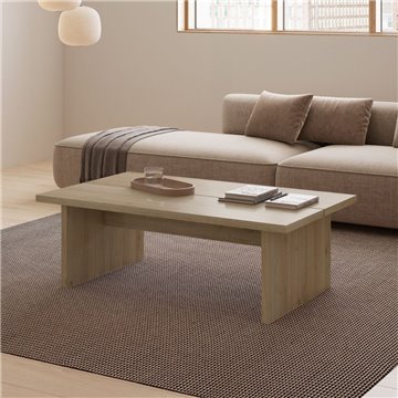 Rechteckiger Couchtisch Loana Eiche 120x70x40H - Der Star in Ihrem Wohnzimmer