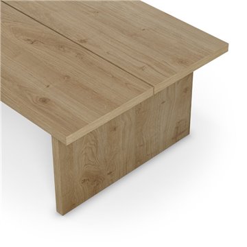 Rechteckiger Couchtisch Loana Eiche 120x70x40H - Der Star in Ihrem Wohnzimmer