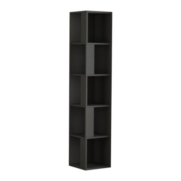 Eckregal Anthrazit oben 5 Fachböden 31,4x31,4x158,9