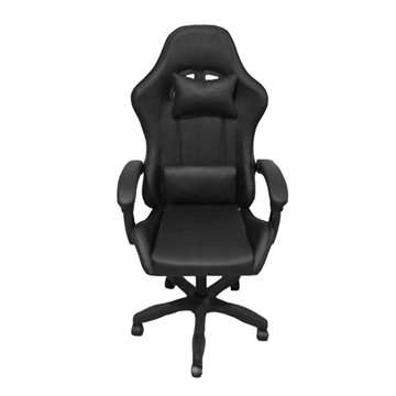 Schwarzer PVC Gaming Sessel - Komfort und Design