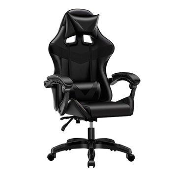 Schwarzer PVC Gaming Sessel - Komfort und Design