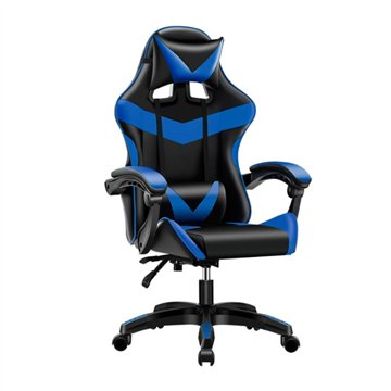 Gaming Sessel schwarz blau PVC - Komfort und Design