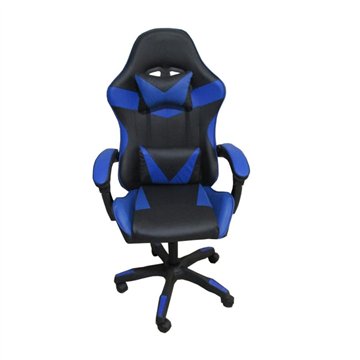 Gaming Sessel schwarz blau PVC - Komfort und Design