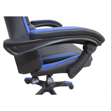 Gaming Sessel schwarz blau PVC - Komfort und Design
