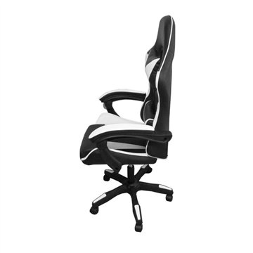 Gaming Sessel schwarz weiß PVC - Komfort und Design
