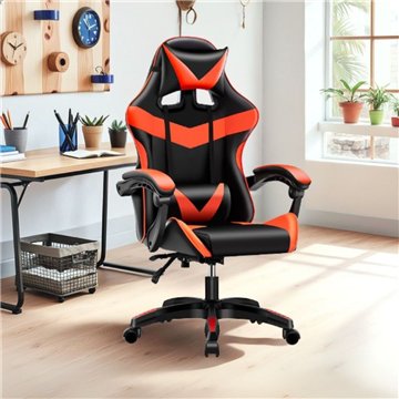 Gaming Sessel schwarz rot PVC - Komfort und Design
