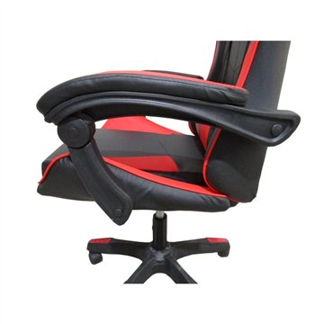 Gaming Sessel schwarz rot PVC - Komfort und Design