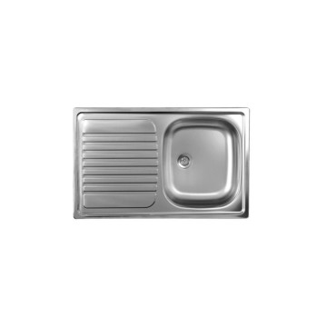Einbauspüle mit satinierter Abtropffläche links - Classic 273