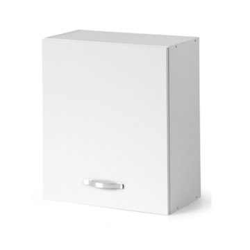 60 cm Geschirrkorb mit Tür 60x32x72H weißes Eschenholz