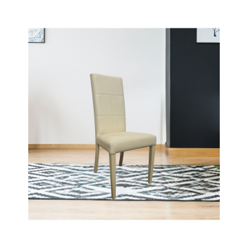 Kunstleder-Sessel Giada beige - Modernes und elegantes Design