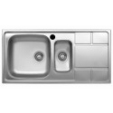 2-Kammer-Spülbecken mit rechter Abtropffläche 100x50 - Samet SAXT332