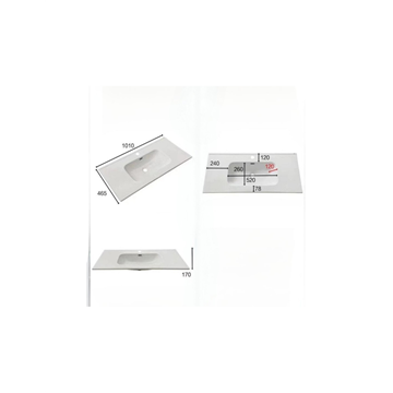 Soho mattweißer wandmontierter Badezimmerschrank mit Schubladen in Rillenoptik 100x45x50H