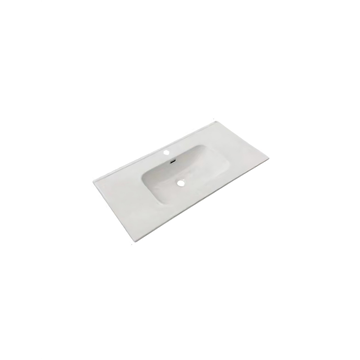 Soho mattweißer wandmontierter Badezimmerschrank mit Schubladen in Rillenoptik 100x45x50H