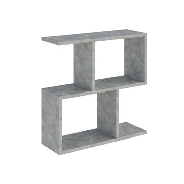 Homemania grauer Couchtisch 60x19,5x60H - Modernes Design und Vielseitigkeit in einem einzigen Möbelstück