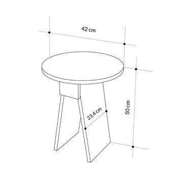 Couchtisch Chen grau marmoriert - Minimalistische Eleganz für jeden Raum