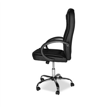 Millard ergonomischer Präsidentensessel aus Kunstleder und Chromgestell