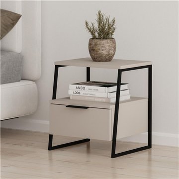 Pal sand Nachttisch 45x41x50 cm - Moderner Stil und Funktionalität in einem raffinierten Design