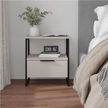 Pal sand Nachttisch 45x41x50 cm - Moderner Stil und Funktionalität in einem raffinierten Design