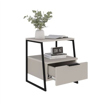 Pal sand Nachttisch 45x41x50 cm - Moderner Stil und Funktionalität in einem raffinierten Design