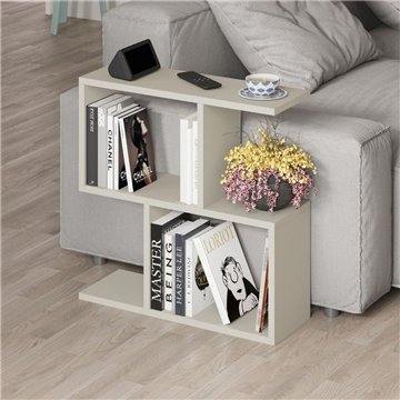 Homemania Sand Couchtisch 60x19,5x60H - Modernes Design und Vielseitigkeit in einem einzigen Möbelstück