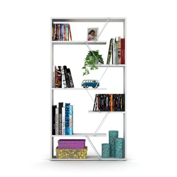 Tars weißes Bücherregal 84x24x157H RF1603242