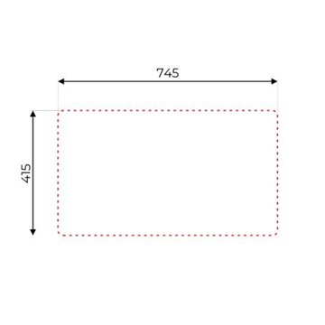 KIT LAVELLO INCASSO SA07 1 VASCA GOCCIOLATOIO DX 43,5*76 CM