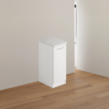 Wäscheschrank mit Tür 36x50x85,5 Esche weiß