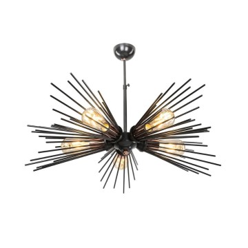 Salem MDL3806 5-Licht Deckenleuchte Metall schwarz