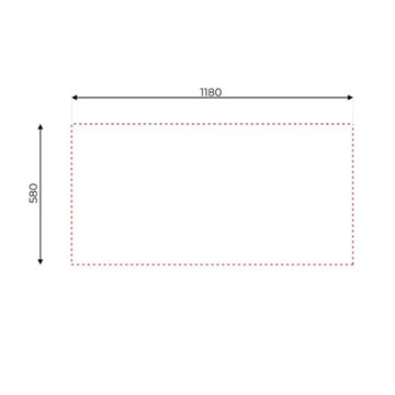Aufsatzspüle zwei Becken mit rechter Abtropffläche 120x60 cm - Samet SA46DX