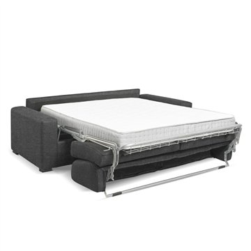 Divano letto 3 posti Flash tessuto Barrell97 colore carbone 200x98x86h