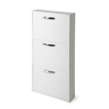 Serena Shoe Cabinet 3 Türen weiß Esche