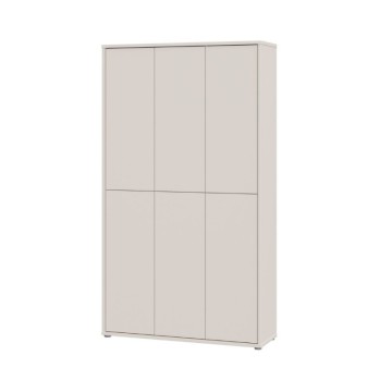 Mehrzweck-Kleiderschrank 6 Türen 109x35x192 Kaschmir Farbe Medea