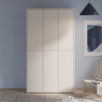 Mehrzweck-Kleiderschrank 6 Türen 109x35x192 Kaschmir Farbe Medea