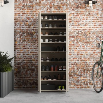 Mehrzweckschrank 4 Türen 74.5x35x192 Kaschmir Farbe Medea