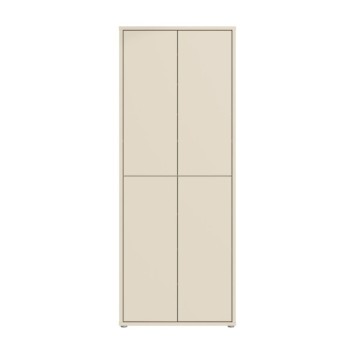 Mehrzweckschrank 4 Türen 74.5x35x192 Kaschmir Farbe Medea