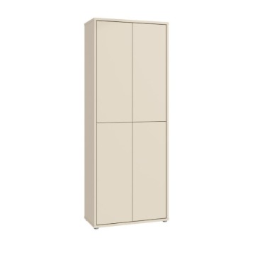 Mehrzweckschrank 4 Türen 74.5x35x192 Kaschmir Farbe Medea
