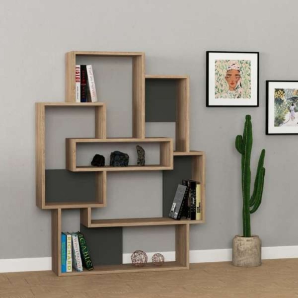 Barce Eiche Bücherregal 101x22x132h Barce Eiche Bücherregal 101x22x132h