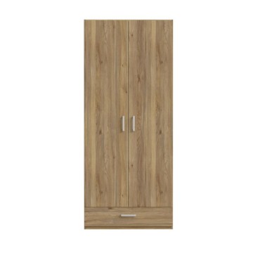 copy of Kleiderschrank 2 Türen 1 Schublade weiß 89x54x210.5H Arcadia