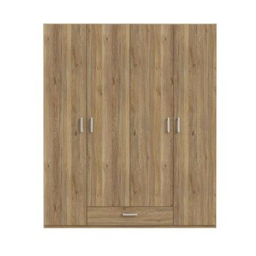copy of Kleiderschrank 2 Türen 1 Schublade weiß 89x54x210.5H Arcadia