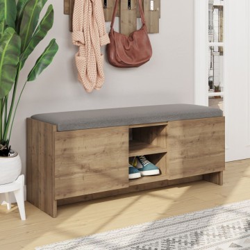 Zulla Nussbaum Schuhschrank mit Türen und Kissen